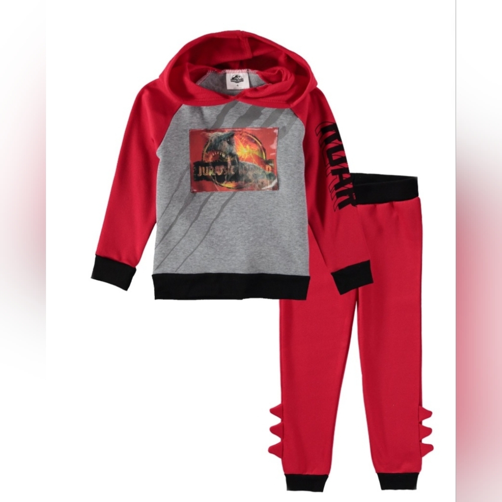 Jurassic World Toddler Boy 2PC Lenticular Hoodie Jogger Set